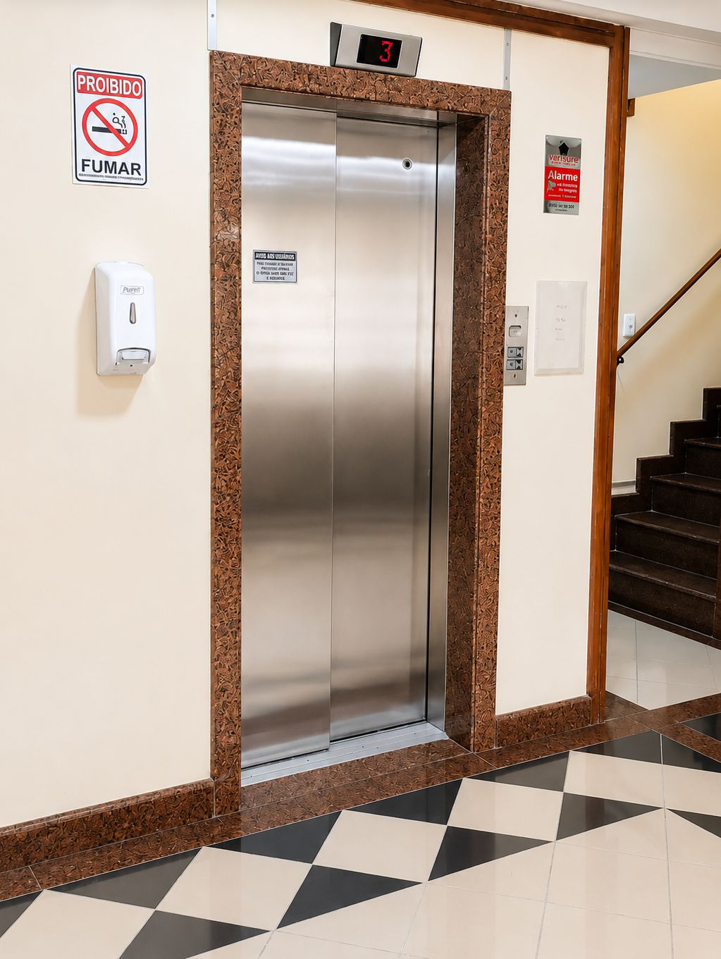 Elevador de acesso à Exatta Diagnósticos